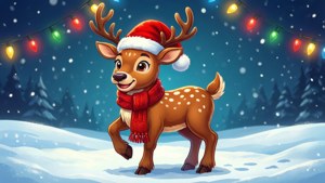 Festive Christmas Reindeer