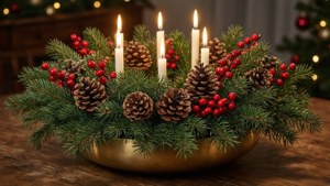 Festive Evergreen Glow