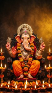 Festive Ganesha Throne