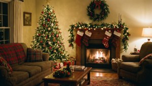 Festive Holiday Living Room