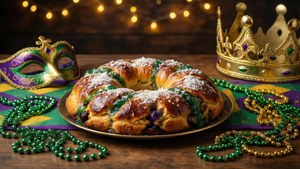 Festive King Cake Table