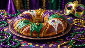 Festive King Cake Table