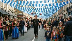 Festive Street Scene