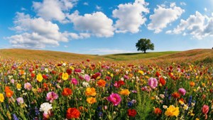 Fields of Blooming Color