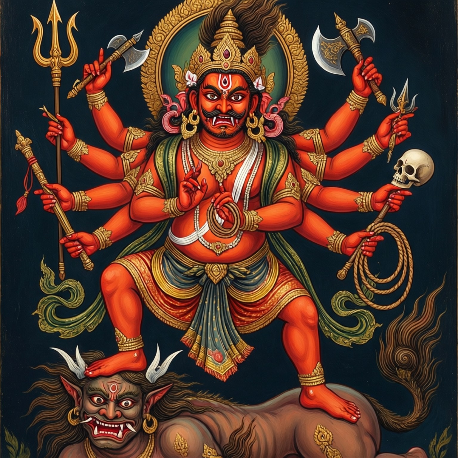 Fierce Deity Rudra by Wallpapers.art Studio