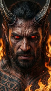 Fierce Demon Portrait