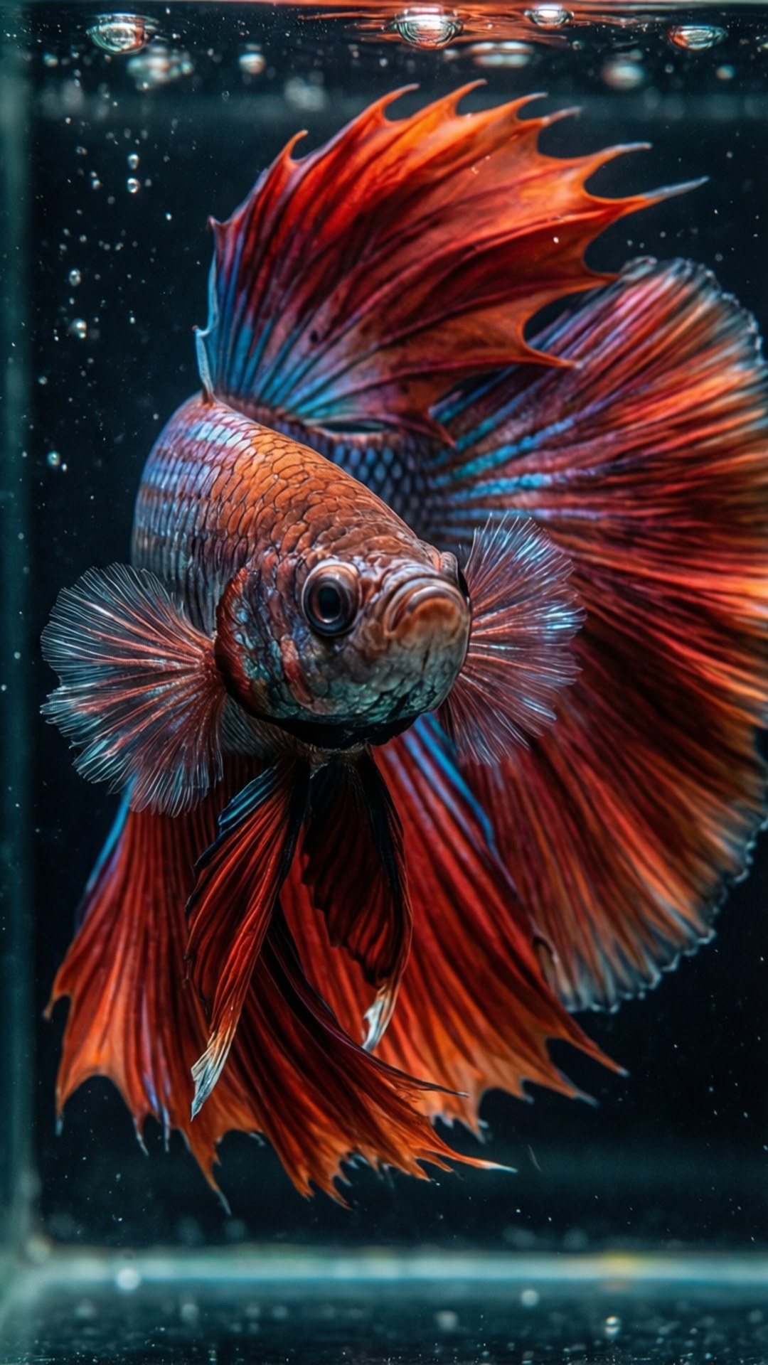 Fierce Flare Betta by Wallpapers.art Studio