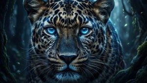 Fierce Panther Face