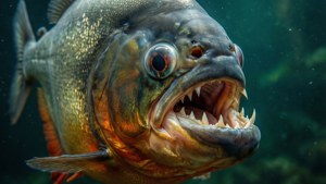 Fierce Piranha Portrait