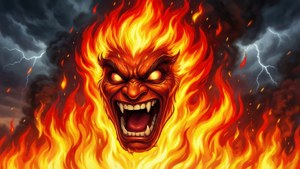 Fierce Roaring Fire