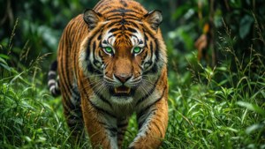 Fierce Tiger in Jungle