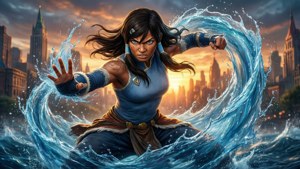 Fierce Waterbending Korra