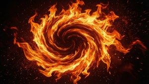 Fiery Flame Swirl