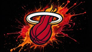 Fiery Logo Splatter