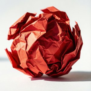 Fiery Red Crumple