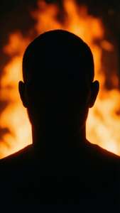 Fiery Silhouette Big E