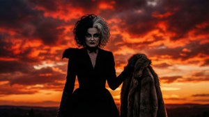 Fiery Silhouette Cruella