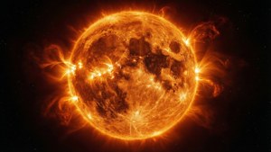 Fiery Solar Flare