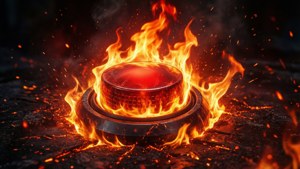 Fiery Start Button Embers