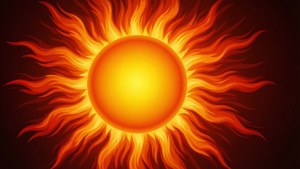 Fiery Sun Burst