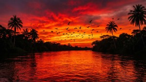 Fiery Sunset