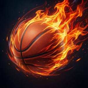 Fiery Swish Abstract