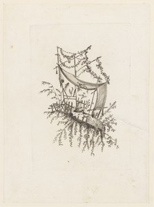 Figure Under Tent, from "Recueil des Tentes Chinoises"