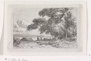 Figuren aan een landweg