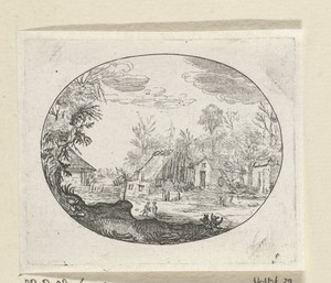 Figuren bij een boerderij