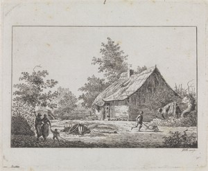 Figuren bij een boerderij