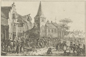 Figuren bij een herberg
