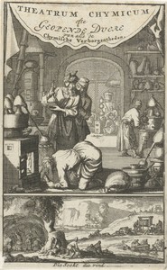 Figuren in een laboratorium