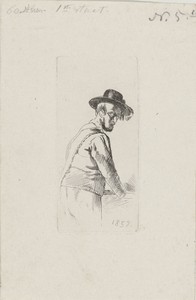 Figuurstudie van een onbekende man
