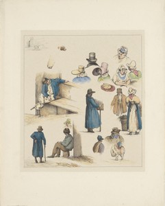 Figuurstudies (eerste blad), 1833