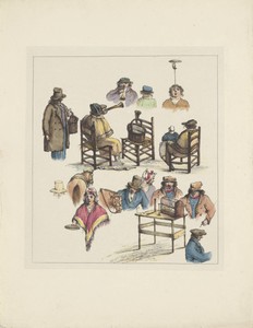 Figuurstudies (zesde blad), 1833