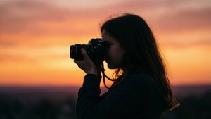 Film Camera Sunset