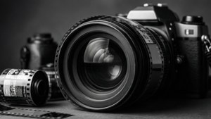 Film Roll and Camera Lens
