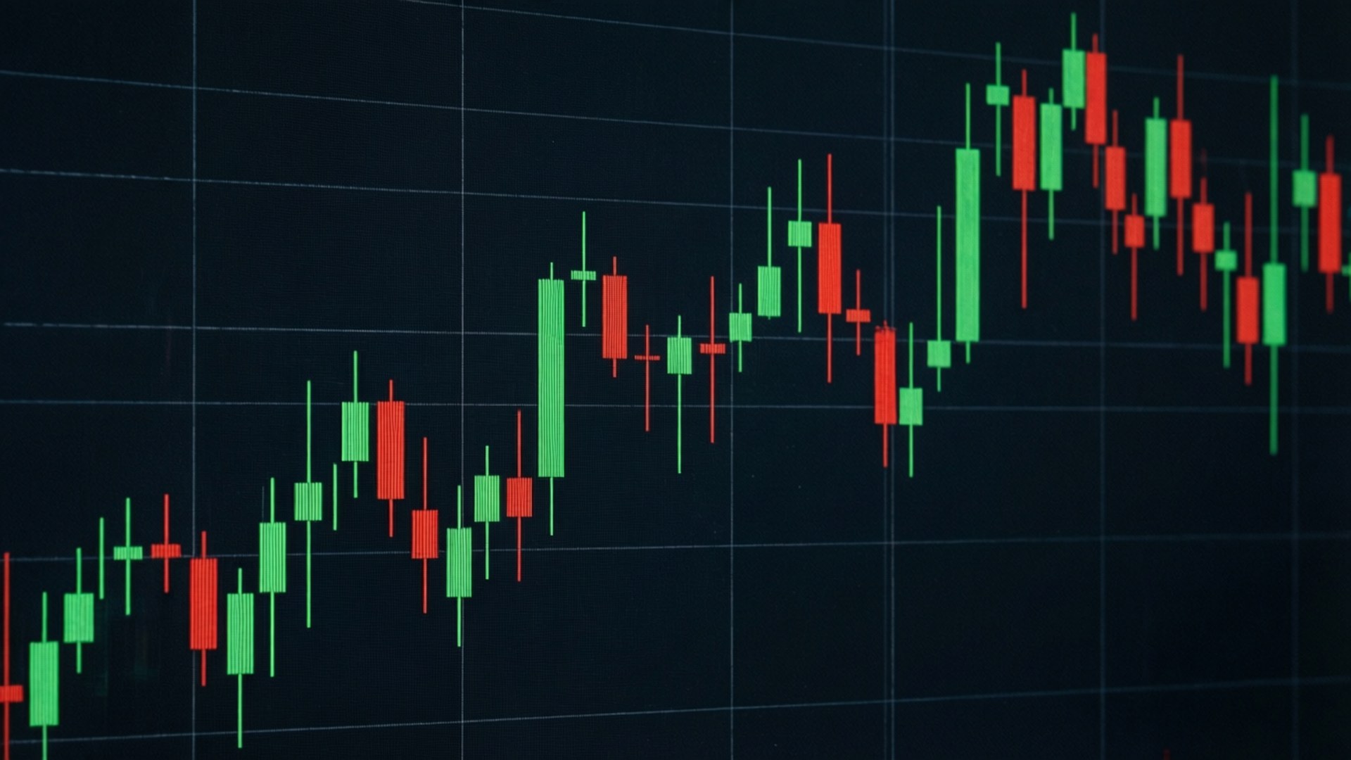 Financial Candlesticks by Wallpapers.art Studio