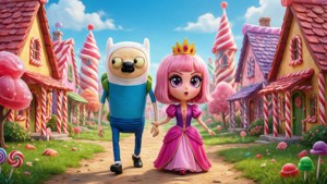 Finn and Princess Bubblegum