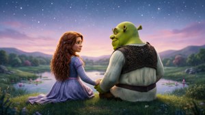 Fiona and Shrek at Sunset