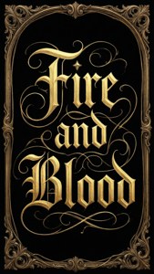 Fire and Blood Typography