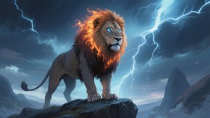 Fire and Ice Lion