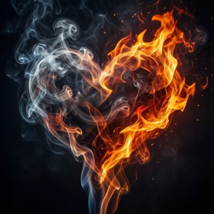 Fire and Smoke Hearts