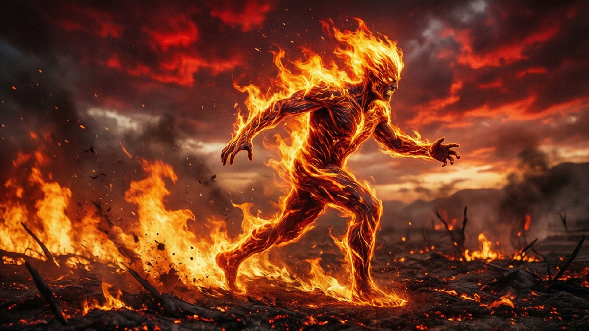 Fire Elemental March by Wallpapers.art Studio