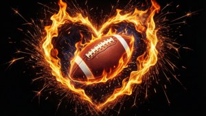 Fire Football Heart