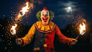 Fire Juggler Clown