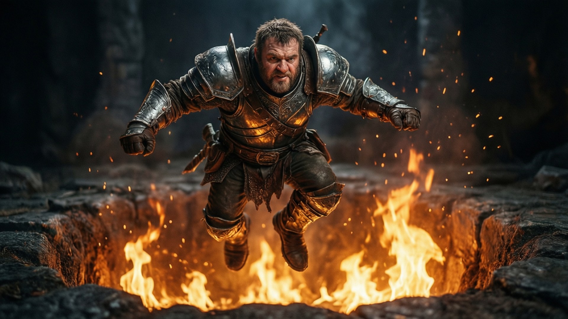 Fire Leap by Wallpapers.art Studio