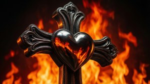 Fire Reflection Cross