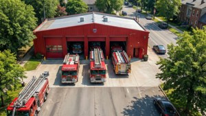 Fire Station Aerial View