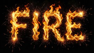 Fire Typography